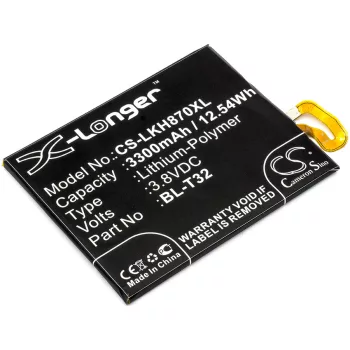   LG EAC63438701 helyettesítő mobiltelefon akkumulátor (Li-Polymer, 3.8V, 3300mAh / 12.54Wh) - Utángyártott