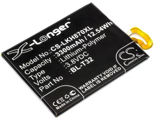 LG EAC63438701 helyettesítő mobiltelefon akkumulátor (Li-Polymer, 3.8V, 3300mAh / 12.54Wh) - Utángyártott