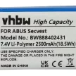 ABUS FUBT50000 helyettesítő akkumulátor (Li-Polymer, 7.4V, 2500mAh / 18.5Wh) - Utángyártott