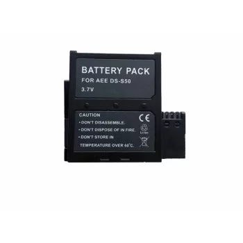   AEE DS-S50 helyettesítő akkumulátor (Li-Ion, 3.7V, 1400mAh / 5.18Wh) - Utángyártott