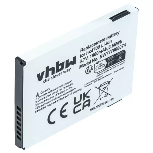 HP HSTNN-H02C-X helyettesítő mobiltelefon akkumulátor (Li-Ion, 3.7V, 1800mAh / 6.66Wh) - Utángyártott