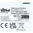 HP HSTNN-H02C-X helyettesítő mobiltelefon akkumulátor (Li-Ion, 3.7V, 1800mAh / 6.66Wh) - Utángyártott