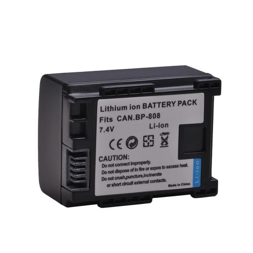 Canon 2740B002, BP-808 helyettesítő akkumulátor (Li-Ion, 7.2V, 750mAh / 5.4Wh) - Utángyártott