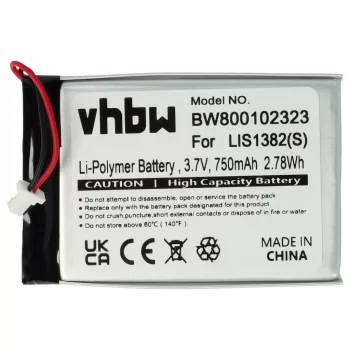   Sony 9924A60515, LIS1382(S) helyettesítő akkumulátor (Li-Polymer, 3.7V, 750mAh / 2.78Wh) - Utángyártott