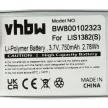 Sony 9924A60515, LIS1382(S) helyettesítő akkumulátor (Li-Polymer, 3.7V, 750mAh / 2.78Wh) - Utángyártott