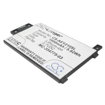   Amazon S2011-003-A, S2011-003-S helyettesítő akkumulátor (Li-Ion, 3.7V, 1600mAh / 5.92Wh) - Utángyártott