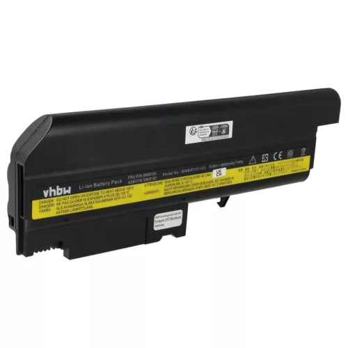 IBM FRU 08K8214 helyettesítő laptop akkumulátor (Li-Ion, 10.8V, 6600mAh / 71.28Wh) - Utángyártott