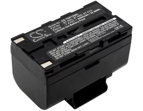 Topcon BT-61Q, BT-65Q, BT-66Q helyettesítő akkumulátor (Li-Ion, 7.4V, 4400mAh / 32.56Wh) - Utángyártott