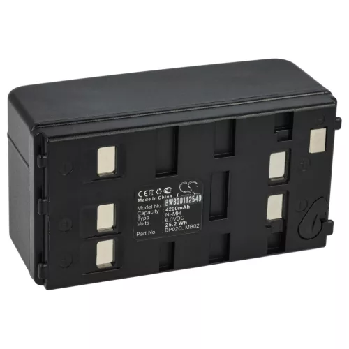 Pentax BP02C, MB02 helyettesítő akkumulátor (NiMh, 6V, 4200mAh / 25.5Wh) - Utángyártott