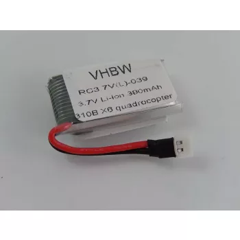   Top Selling 310B X6 Quadrocopter készülékhez akkumulátor (3.7V, 390mAh / 1.44Wh) - Utángyártott
