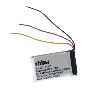   JBL GSP072035 helyettesítő akkumulátor (Li-Polymer, 3.7V, 580mAh / 2.15Wh) - Utángyártott