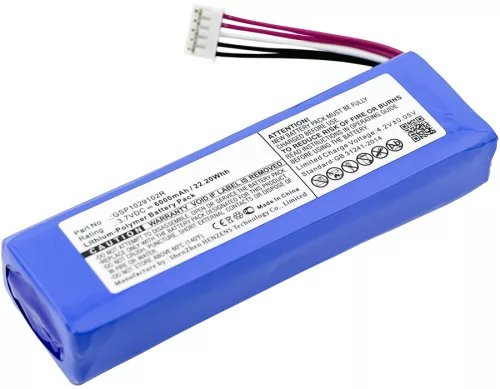 JBL GSP1029102R helyettesítő akkumulátor (Li-Polymer, 3.7V, 6000mAh / 22.2Wh) - Utángyártott