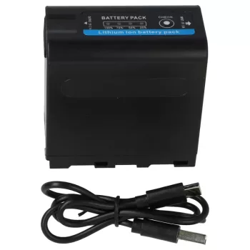   Sony NP-F990 helyettesítő fényképezőgép akkumulátor (Li-Ion, 7.4V, 7800mAh / 57.7Wh) - Utángyártott