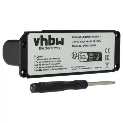 Bose 061834, 063287, 063404 helyettesítő akkumulátor (Li-Ion, 7.4V, 2600mAh / 19.24Wh) - Utángyártott