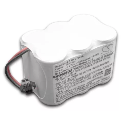 Horizon BP1530 helyettesítő akkumulátor (NiMh, 7.2V, 3000mAh / 21.6Wh) - Utángyártott
