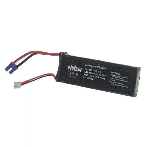 Hubsan BC6551, X4 H501S készülékekhez akkumulátor (Li-Polymer, 7.4V, 3000mAh / 22.2Wh) - Utángyártott