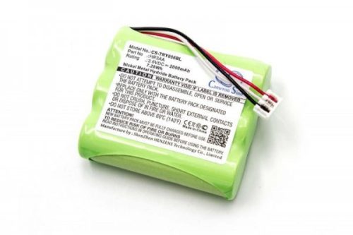 Tyro HR3AA helyettesítő akkumulátor (NiMh, 3.6V, 2000mAh / 7.2Wh) - Utángyártott