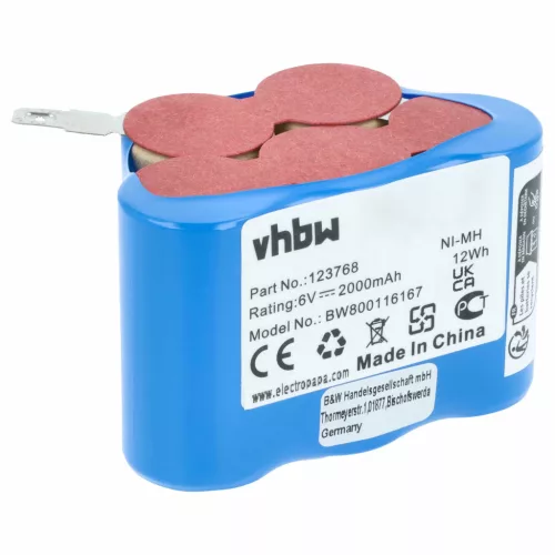 Ulo Box EBL 801 készülékhez akkumulátor (NiMh, 6V, 2000mAh / 12Wh) - Utángyártott