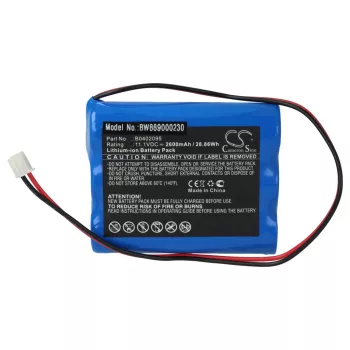   Medsonic B0402095 helyettesítő akkumulátor (Li-Ion, 11.1V, 2600mAh / 28.86Wh) - Utángyártott