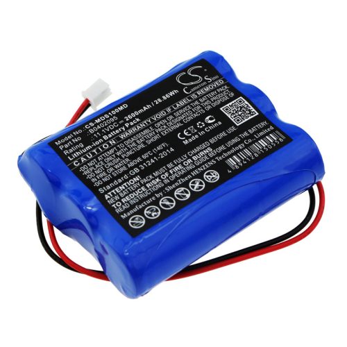 Medsonic B0402095 helyettesítő akkumulátor (Li-Ion, 11.1V, 2600mAh / 28.86Wh) - Utángyártott