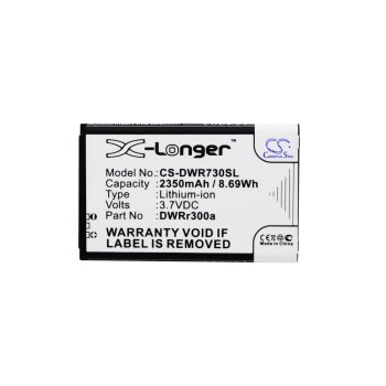   D-Link DWRR300a, DWRr600b helyettesítő akkumulátor (Li-Ion, 3.7V, 2350mAh / 8.7Wh) - Utángyártott
