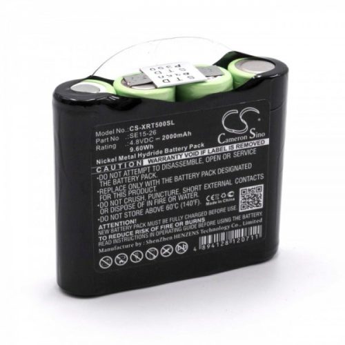 X-Rite SE15-26 helyettesítő akkumulátor (NiMh, 4.8V, 2000mAh / 9.6Wh) - Utángyártott