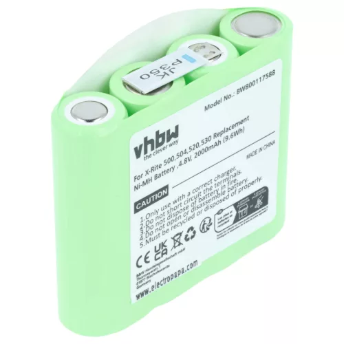X-Rite SE15-26 helyettesítő akkumulátor (NiMh, 4.8V, 2000mAh / 9.6Wh) - Utángyártott