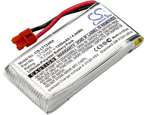 Syma X5HC helyettesítő akkumulátor (Li-Polymer, 3.7V, 1200mAh / 4.44Wh) - Utángyártott