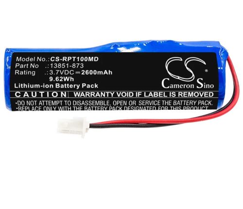 Reichert 13851-873 helyettesítő akkumulátor (Li-Ion, 3.7V, 2600mAh / 9.62Wh) - Utángyártott