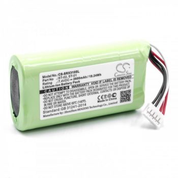   Sony ST-01, ST-02 helyettesítő akkumulátor (Li-Ion, 7.4V, 2600mAh / 19.24Wh) - Utángyártott