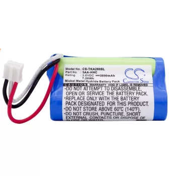   TDK 3AA-HHC helyettesítő akkumulátor (NiMh, 3.6V, 2000mAh / 7.2Wh) - Utángyártott