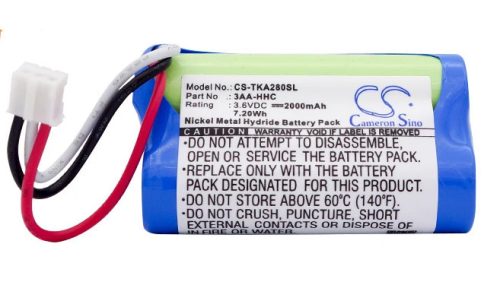 TDK 3AA-HHC helyettesítő akkumulátor (NiMh, 3.6V, 2000mAh / 7.2Wh) - Utángyártott