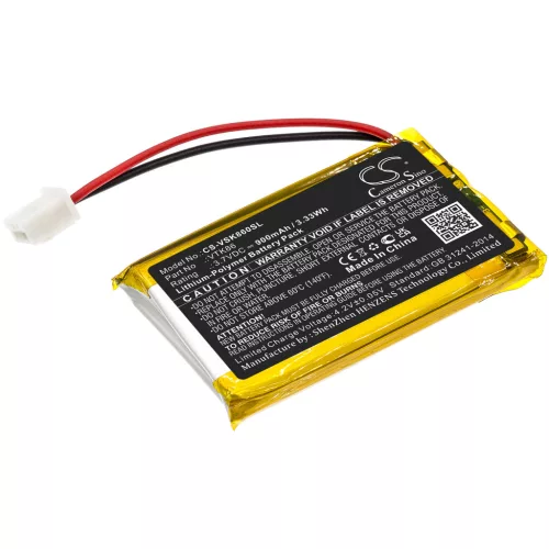 Velocitek VTK86 helyettesítő akkumulátor (Li-Polymer, 3.7V, 900mAh / 3.33Wh) - Utángyártott