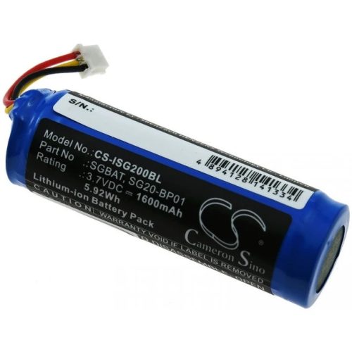 Intermec SG20-BP01, SGBAT helyettesítő akkumulátor (Li-Ion, 3.7V, 1600mAh / 5.92Wh) - Utángyártott