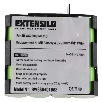   Compex 941213 helyettesítő akkumulátor (NiMh, 4.8V, 2300mAh / 11Wh) - Utángyártott