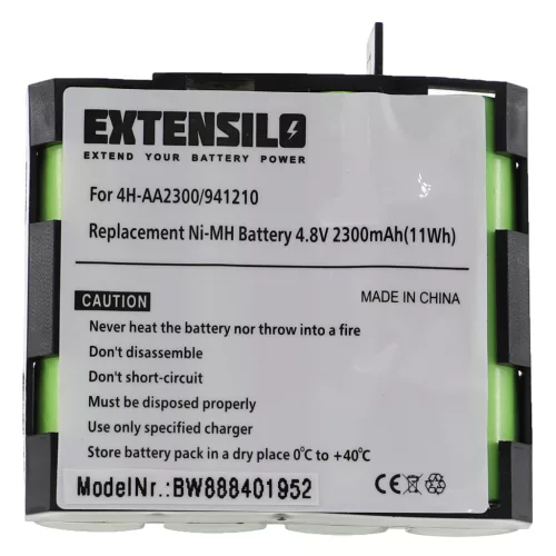 Compex 941213 helyettesítő akkumulátor (NiMh, 4.8V, 2300mAh / 11Wh) - Utángyártott