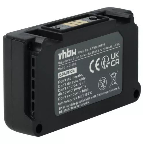 Sony SD2B helyettesítő akkumulátor (Li-Ion, 3.2V, 1500mAh / 4.8Wh) - Utángyártott