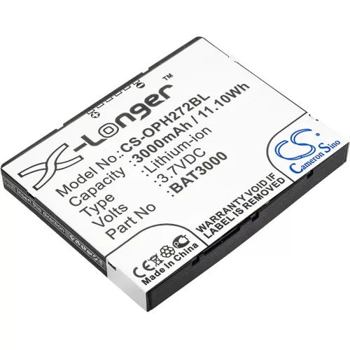 Opticon BAT3000, T65114B00028 helyettesítő akkumulátor (Li-Ion, 3.7V, 3000mAh / 11.1Wh) - Utángyártott