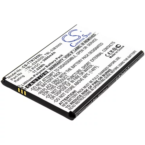 TP-Link TBL-53B3000 helyettesítő akkumulátor (Li-Polymer, 3.8V, 2900mAh / 11.02Wh) - Utángyártott