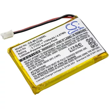   Minelab 0303-0036 helyettesítő akkumulátor (Li-Polymer, 3.7V, 1100mAh / 4.07Wh) - Utángyártott