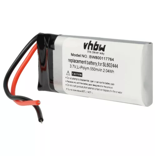 Philips SL602444 helyettesítő akkumulátor (Li-Polymer, 3.7V, 550mAh / 2.03Wh) - Utángyártott