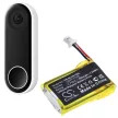 Google Video Doorbell Wired készülékhez akkumulátor (Li-Polymer, 3.7V, 280mAh / 1.04Wh) - Utángyártott