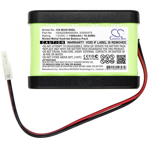 Besam 550475, 738753 helyettesítő akkumulátor (NiMh, 12V, 1500mAh / 18Wh) - Utángyártott