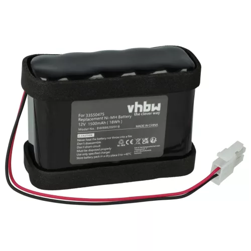 Besam 550475, 738753 helyettesítő akkumulátor (NiMh, 12V, 1500mAh / 18Wh) - Utángyártott