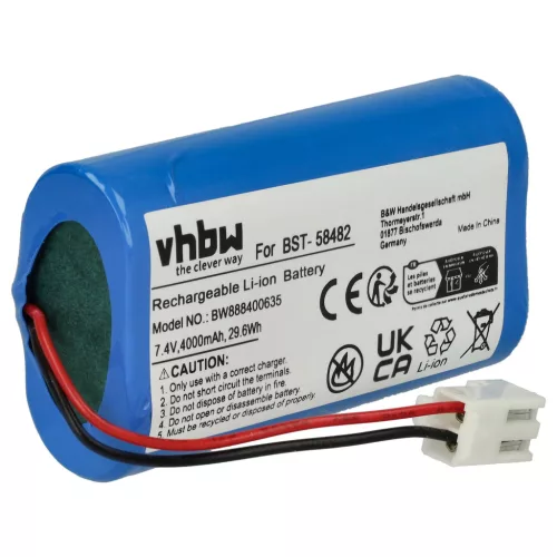 Bestway BST-58482 helyettesítő akkumulátor (Li-Ion, 7.4V, 4000mAh / 29.6Wh) - Utángyártott