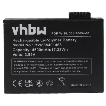   Netgear 308-10094-01, W-20 helyettesítő akkumulátor (Li-Polymer, 3.85V, 4500mAh / 17.33Wh) - Utángyártott