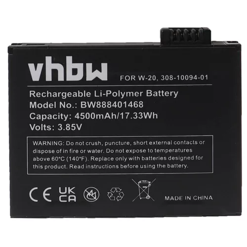 Netgear 308-10094-01, W-20 helyettesítő akkumulátor (Li-Polymer, 3.85V, 4500mAh / 17.33Wh) - Utángyártott