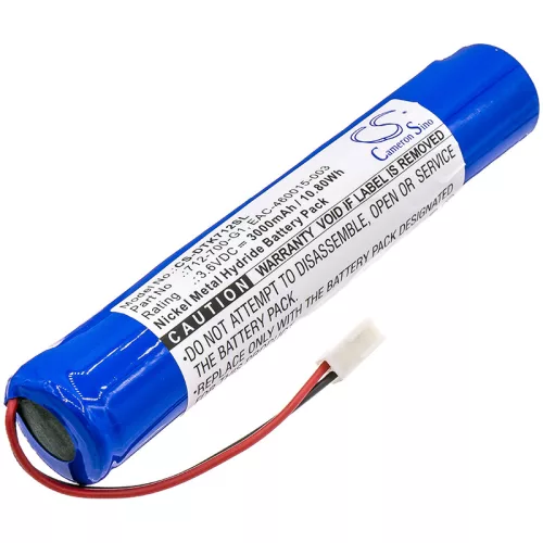 INFICON EAC-460015-003 helyettesítő akkumulátor (NiMh, 3.6V, 3000mAh / 10.8Wh) - Utángyártott