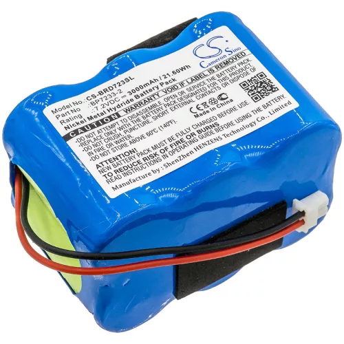 Birdog BP7233-2 helyettesítő akkumulátor (NiMh, 7.2V, 3000mAh / 21.6Wh) - Utángyártott
