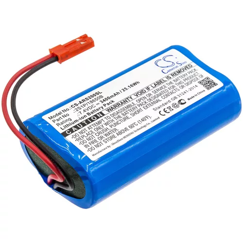 Arizer 2S1P/18650B helyettesítő akkumulátor (Li-Ion, 7.4V, 3400mAh / 25.16Wh) - Utángyártott